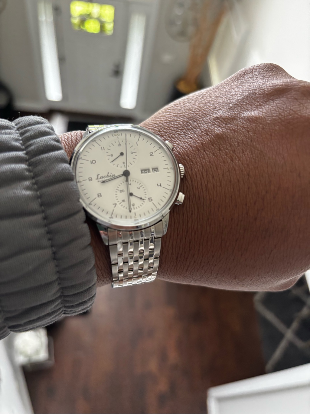 Luobin Automatic Chronograph White Dial